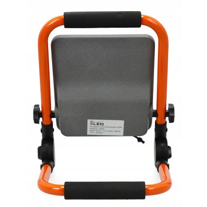 Uppladdningsbar LED-reflektor med stativ LED/30W/3,2V 4500K 5000 mAh IP65 orange