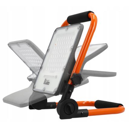 Uppladdningsbar LED-reflektor med stativ LED/50W/3,2V 4500K 5000 mAh IP65 orange