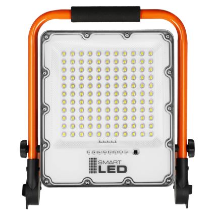 Uppladdningsbar LED-reflektor med stativ LED/50W/3,2V 4500K 5000 mAh IP65 orange