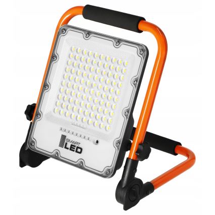 Uppladdningsbar LED-reflektor med stativ LED/50W/3,2V 4500K 5000 mAh IP65 orange