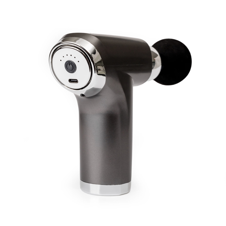 Uppladdningsbar massagepistol med 4 huvuden 25W/5V 1200 mAh