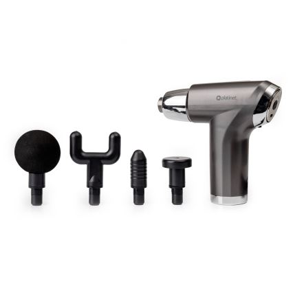 Uppladdningsbar massagepistol med 4 huvuden 25W/5V 1200 mAh