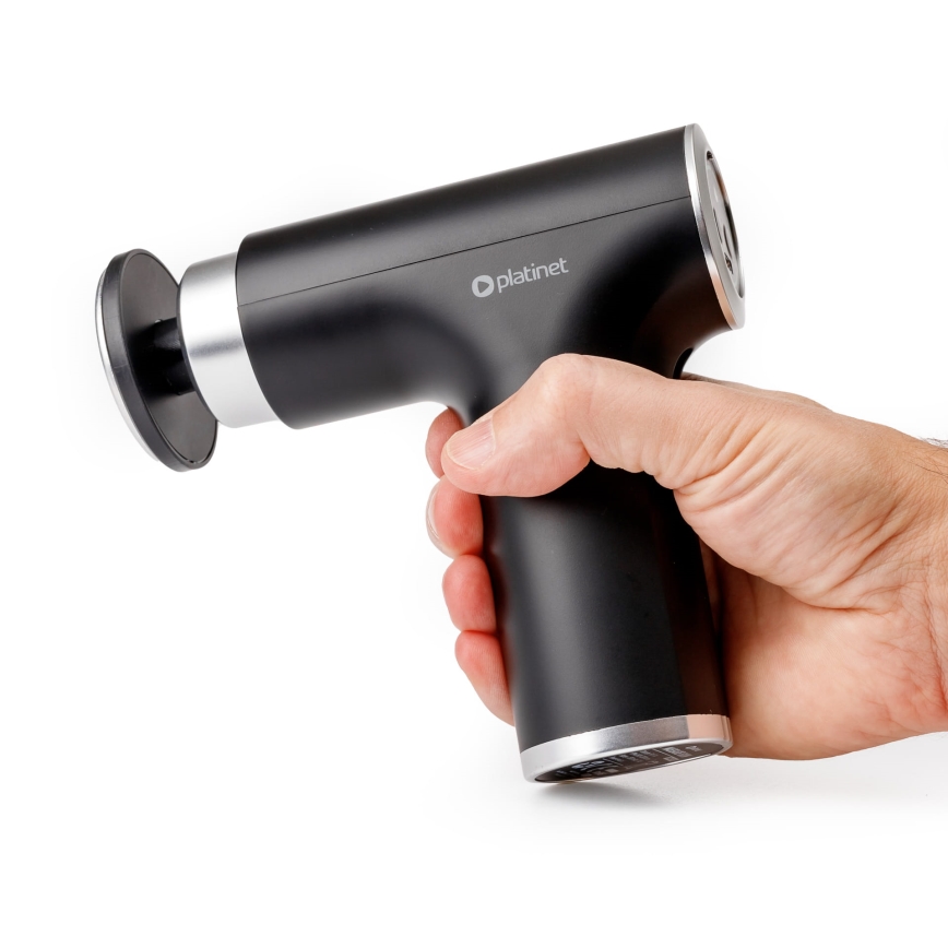 Uppladdningsbar massagepistol med 9 huvuden 25W/5V 1200 mAh