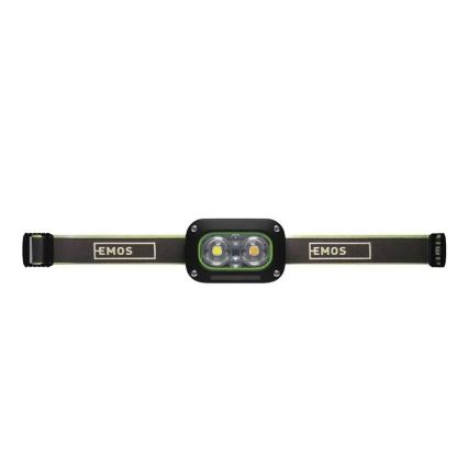 Uppladdningsbar pannlampa LED/USB IP43 800 mAh