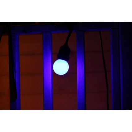 UPPSÄTTNING 2x LED glödlampa  PARTY E27/0,5W/36V blå