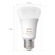 UPPSÄTTNING 2x LED ljusreglerad glödlampa  Philips Hue White And Color Ambiance A60 E27/6,5W/230V 2000-6500K