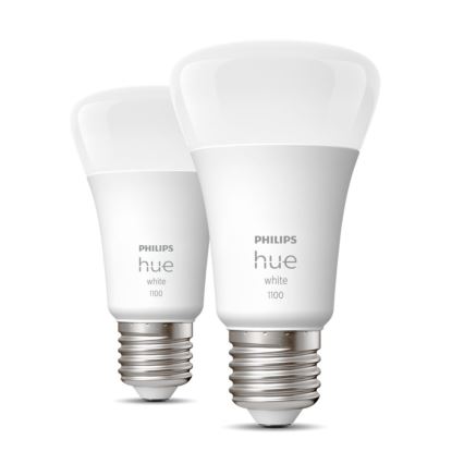 UPPSÄTTNING 2x LED ljusreglerad glödlampa  Philips Hue WHITE E27/9,5W/230V 2700K