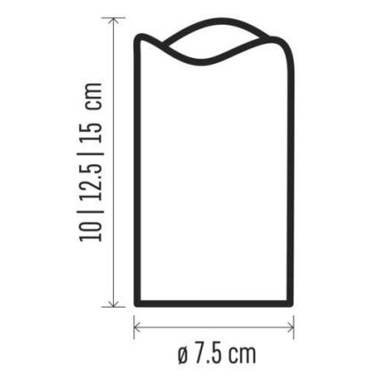 UPPSÄTTNING 3x LED juldekoration  3xLED/3x3AAA + fjärrkontroll 