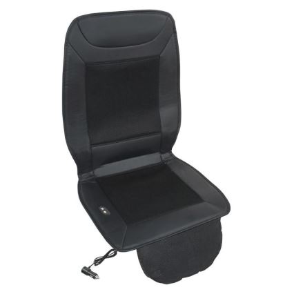 Uppvärmda sätesskydd med ventilation 18W/12V svart