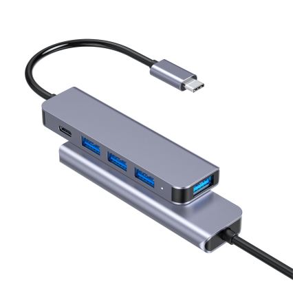 USB-C-hubb 5 i 1 med 100 W Power Delivery