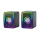 USB Högtalare med RGB bakgrundsbelyst 2x3W/5V svart