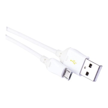 USB-kabel USB 2.0 kontakt/USB-B micro kontakt vit