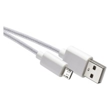 USB-kabel USB 2.0 kontakt/USB-B micro kontakt vit
