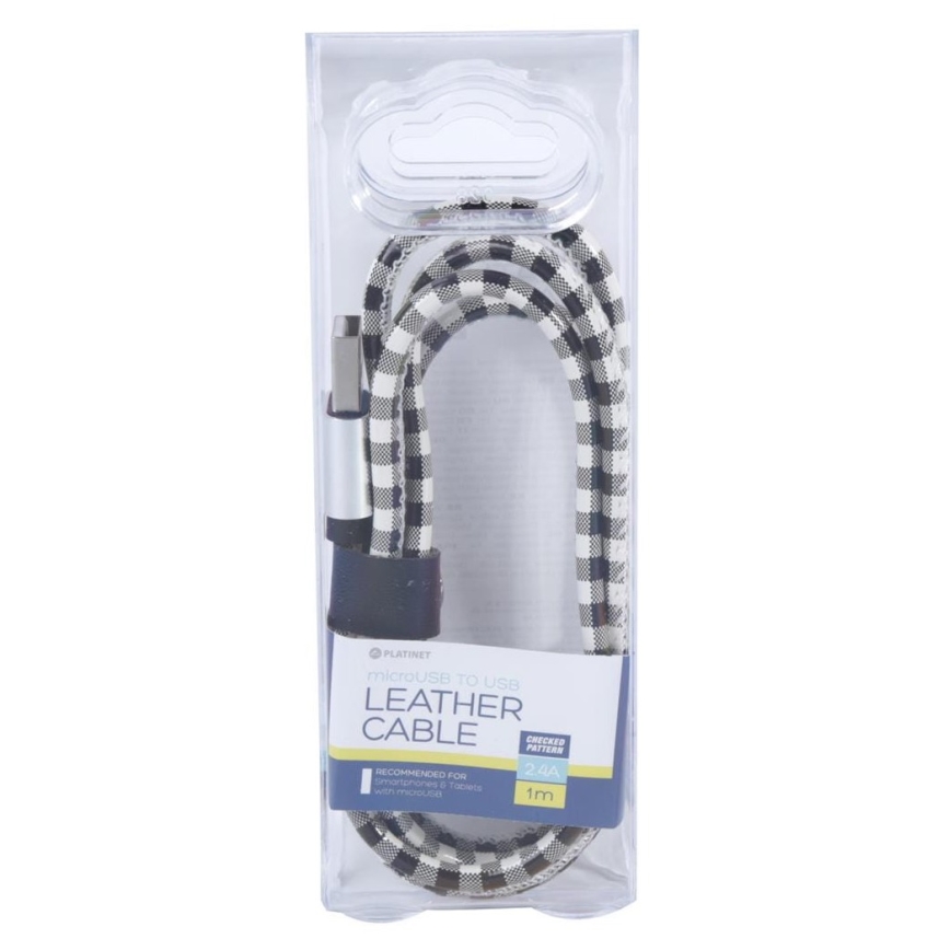 USB kabel USB A / Micro USB anslutning 1m vit 
