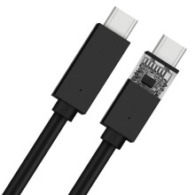 USB-kabel USB-C 2.0-kontakt 1 m svart