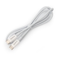USB-kabel USB-C / USB-C anslutning 60W 1m vit