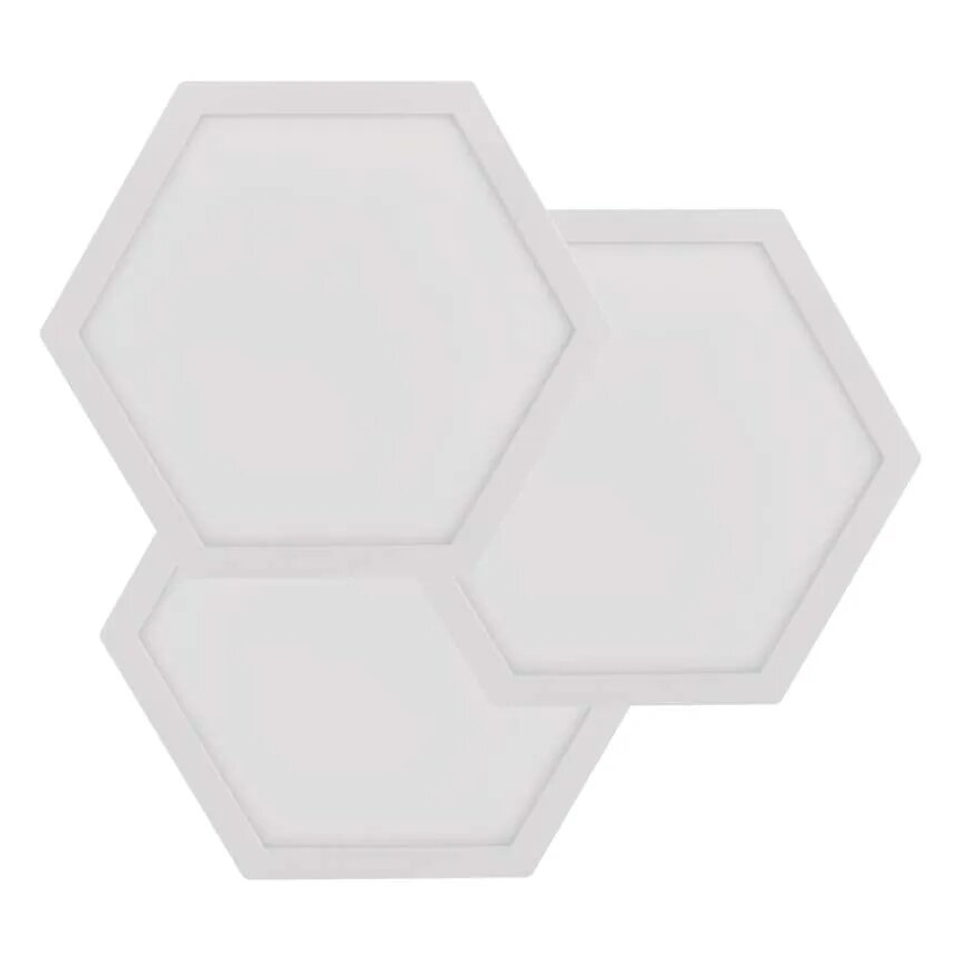 SET 3x LED RGBIC+CCT Dimbart panel - utbyggnad 3xLED/1,8W/230V Wi-Fi Tuya