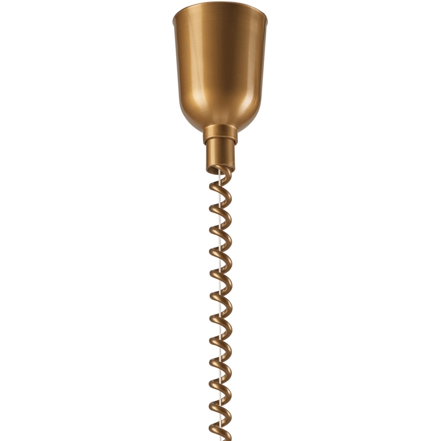 Nedhissbar taklampa CHIARA 1xE27/60W/230V brun/bok