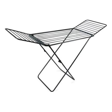 Utdragbar torkställning för tvätt TORO 177x93 cm svart