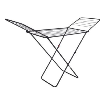 Utdragbar torkställning för tvätt TORO 180x93 cm svart