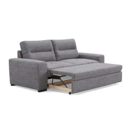 Utdragbar tresitssoffa COMO ljusgrå