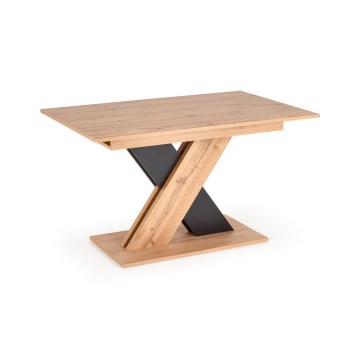 Utdragbart matbord DROM 130/175x85 cm ek wotan/svart