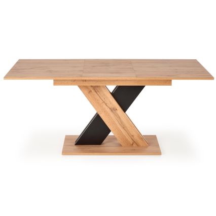 Utdragbart matbord DROM 130/175x85 cm ek wotan/svart