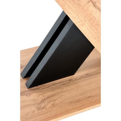 Utdragbart matbord DROM 130/175x85 cm ek wotan/svart