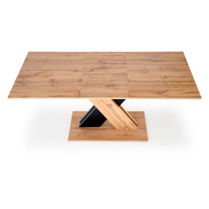 Utdragbart matbord DROM 130/175x85 cm ek wotan/svart