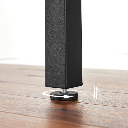 Utdragbart matbord ELDUR brun/svart