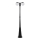 Utelampa 2x E27/60W/230V, IP44, 199 cm, svart