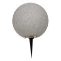 Utelampa KULA 1xE27/60W/230V Ø 30 cm IP44 grå