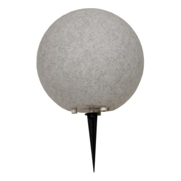 Utelampa KULA 1xE27/60W/230V Ø 30 cm IP44 grå