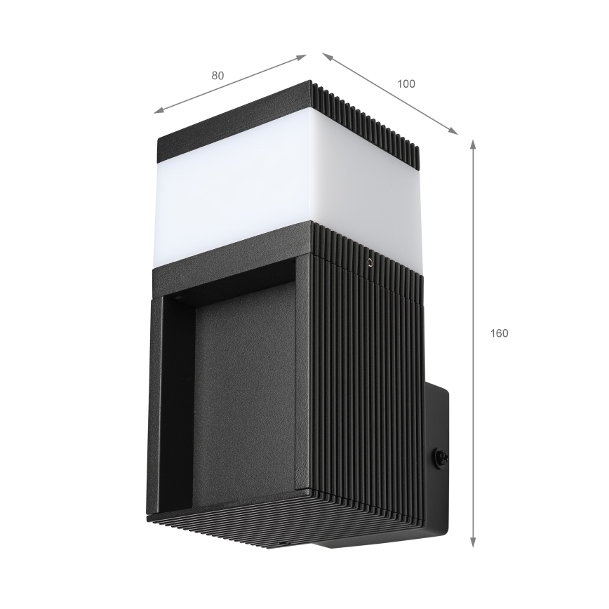 Utevägglampa VESPER 1xG9/5W/230V IP44 svart