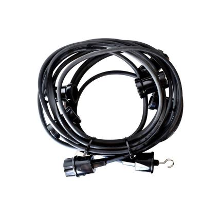 Utomhus dekorationskedja GIRLANDA 6,5 m 5xE27/15W/230V IP44
