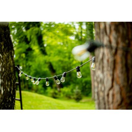 Utomhus dekorationskedja MIMOSA 20xE27/1,3W/230V IP44 10m