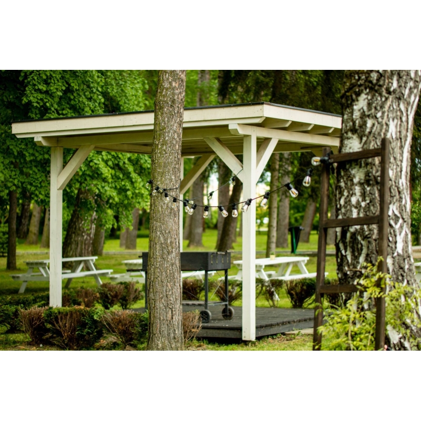 Utomhus dekorationskedja MIMOSA 20xE27/1,3W/230V IP44 20m