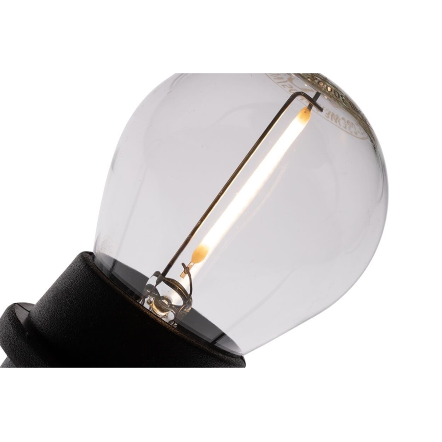 Utomhus dekorationskedja MIMOSA 20xE27/1,3W/230V IP44 20m