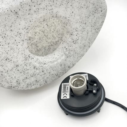 Utomhus dekorationslampa LUMISTONE 1xE27/15W/230V IP65 Ø 38 cm