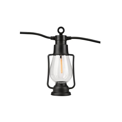 Utomhus dekorationsljusslinga GIRLANDA 10 LED, 10 m, IP44, varmvit