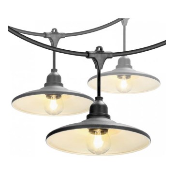 Utomhus dekorationsslinga CRETE 20xE27/230V 25 m IP44