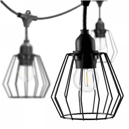 Utomhus dekorationsslinga CRETE 20xE27/230V 25m IP44