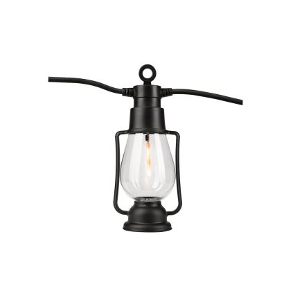 Utomhus dekorationsslinga GIRLANDA 20xLED 20 m IP44 varmvit