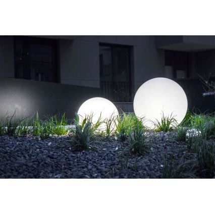 Utomhus dekorativ belysning GARDEN BALL 1xE27/40W/230V IP65 d. 25 cm