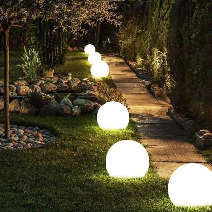 Utomhus dekorativ belysning GARDEN BALL 1xE27/40W/230V IP65 d. 25 cm