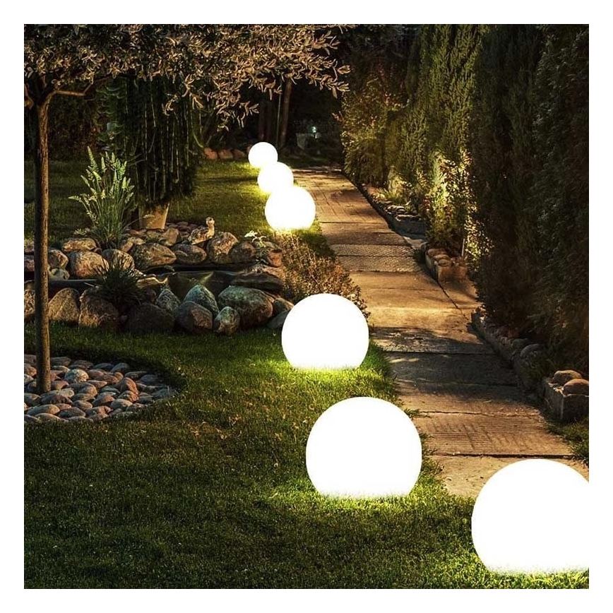 Utomhus dekorativ belysning GARDEN BALL 1xE27/40W/230V IP65 d. 25 cm