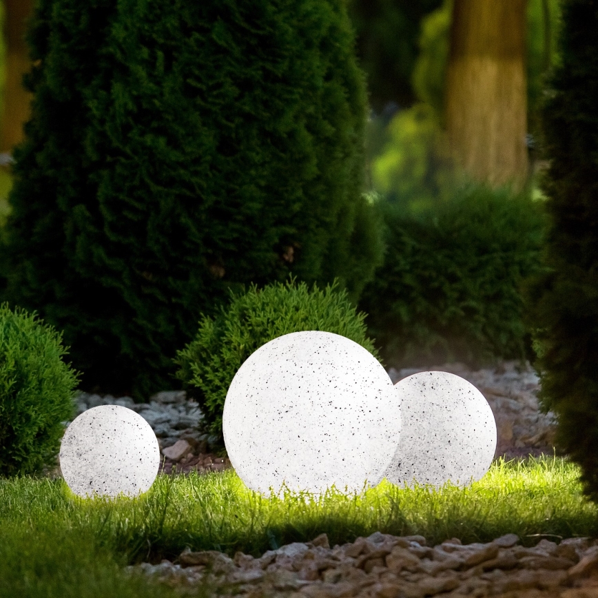Utomhus dekorativ belysning GARDEN BALL 1xE27/40W/230V IP65 d. 25 cm