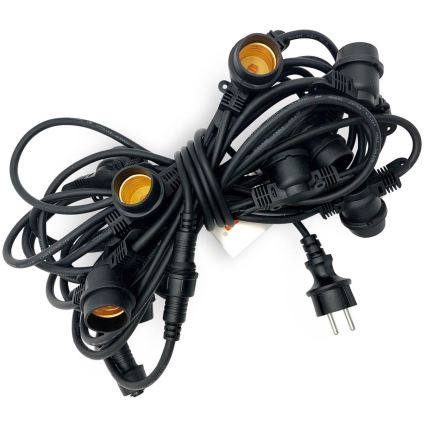 Utomhus Dekorativ slinga MIMOSA 10xE27/1,3W/230V IP44 10 m