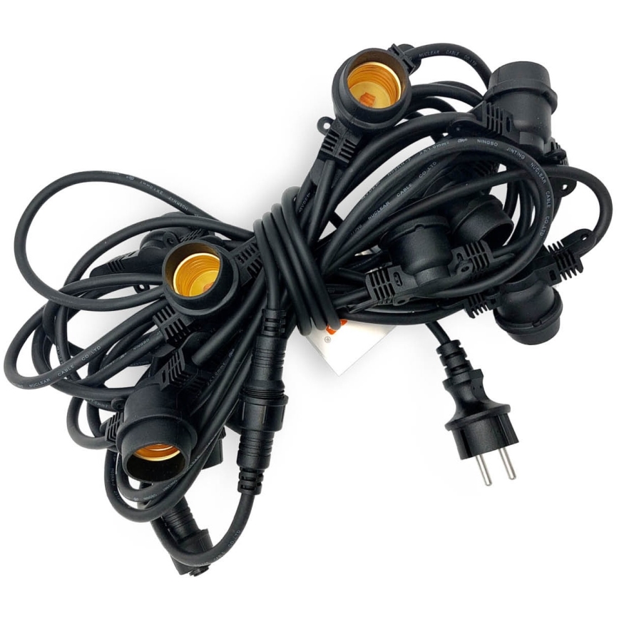 Utomhus Dekorativ slinga MIMOSA 10xE27/1,3W/230V IP44 10 m