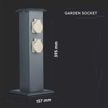 Utomhus hylskolonn 4Z 230V IP44